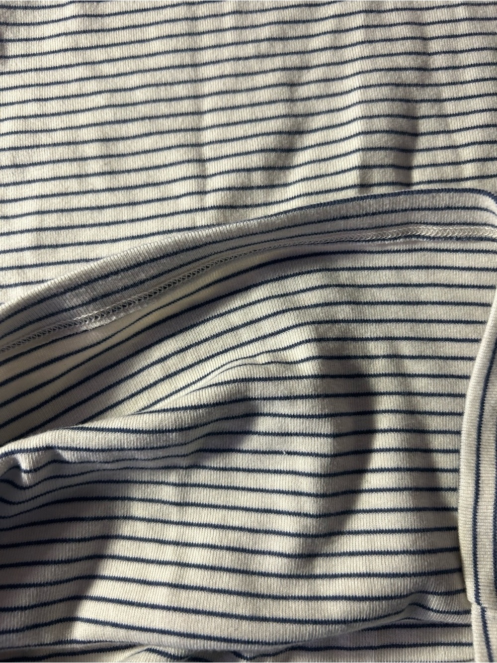 🧘‍♀️🌸Brandy Melville Striped Cream and Navy Knit Top - Picture 3 of 7